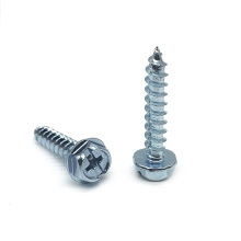 Zinc plating Hexagon head self-tapping screws with flange